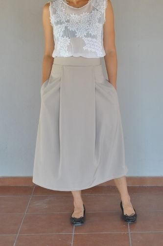 Midi skirt sewing pattern