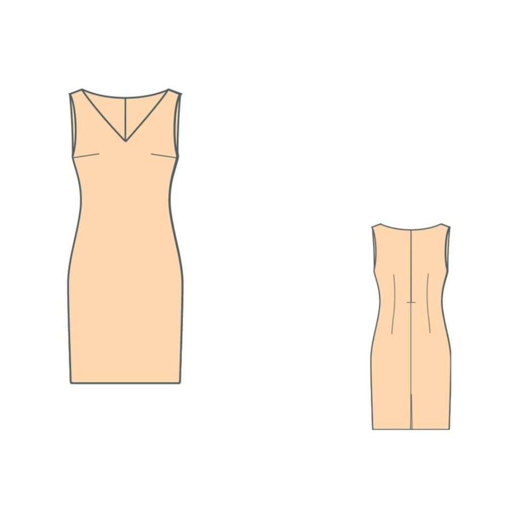 Dress_pattern_no_waist_line